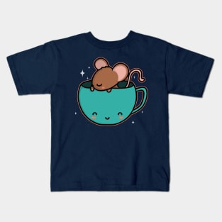 Teacup Mouse Kids T-Shirt